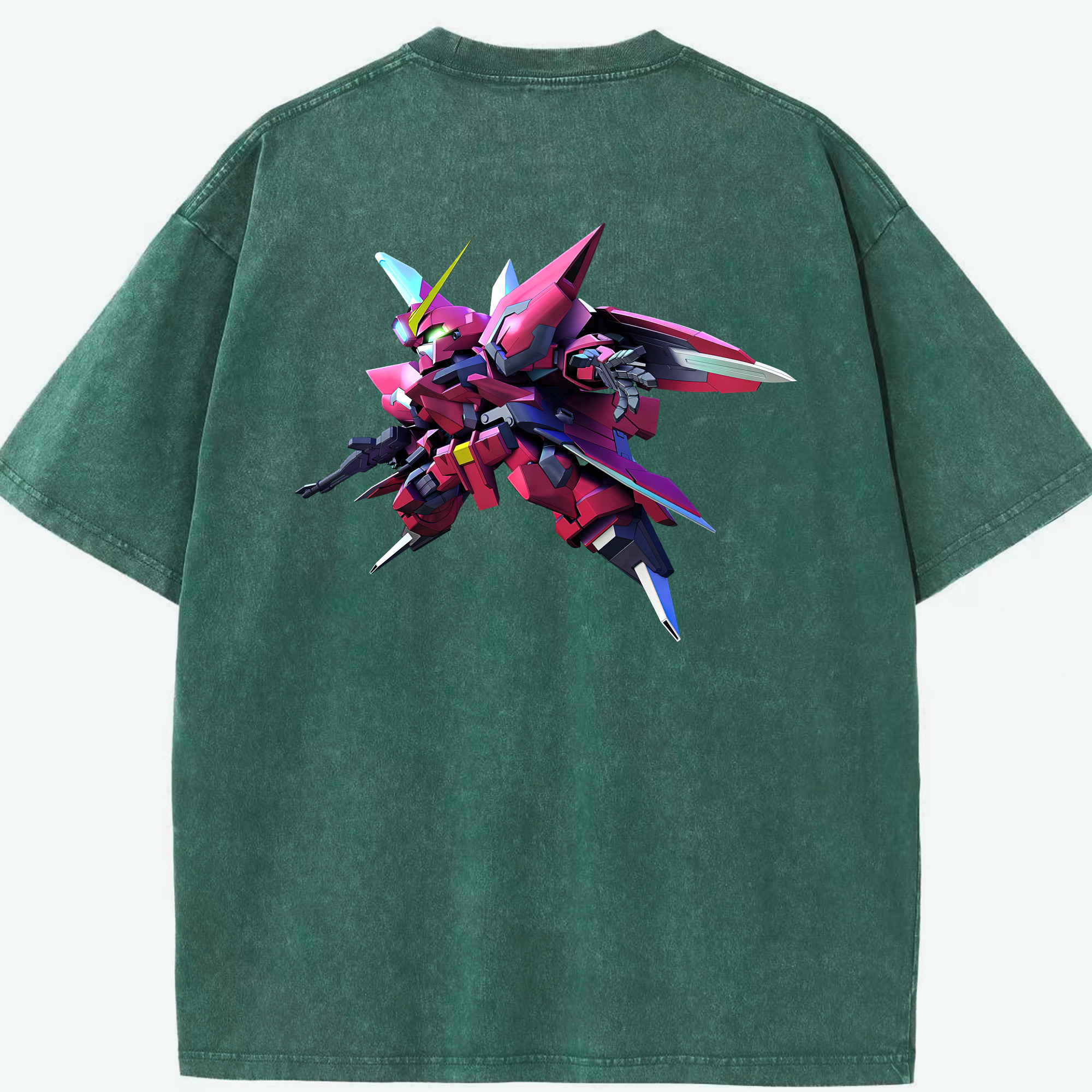 （画像用） 機動戦士ガンダム Mobile Suit Gundam 綿100% ヴィンテージ風 半袖Tシャツ（背面プリント）
